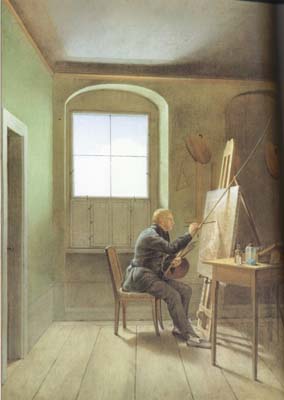 Friedrich Painting in his Studio (mk10)